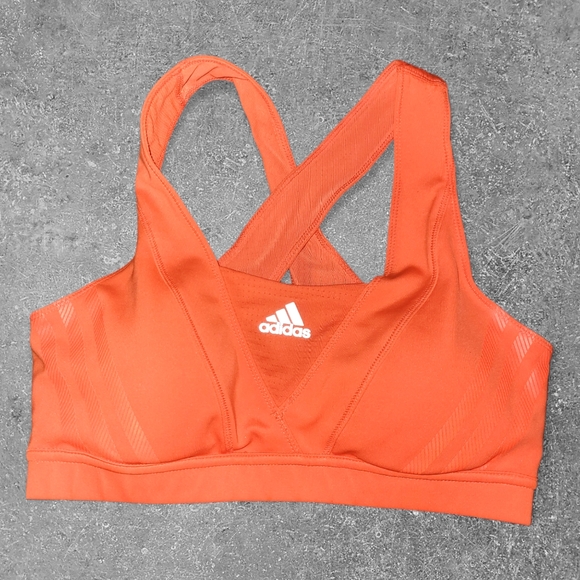 Adidas Supernova Racer Sports Bra - Orange - Size Small - Picture 3 of 5